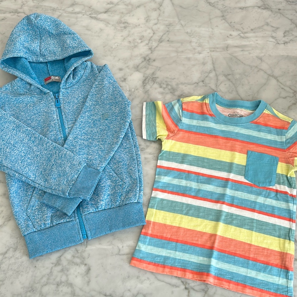Bundle 4T tropical colored shirts